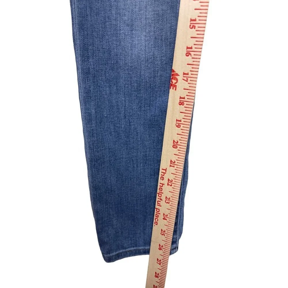 Madewell 9" Mid-Rise Skinny Denim Blue Jeans Women's Size 24 - Picture 7 of 12
